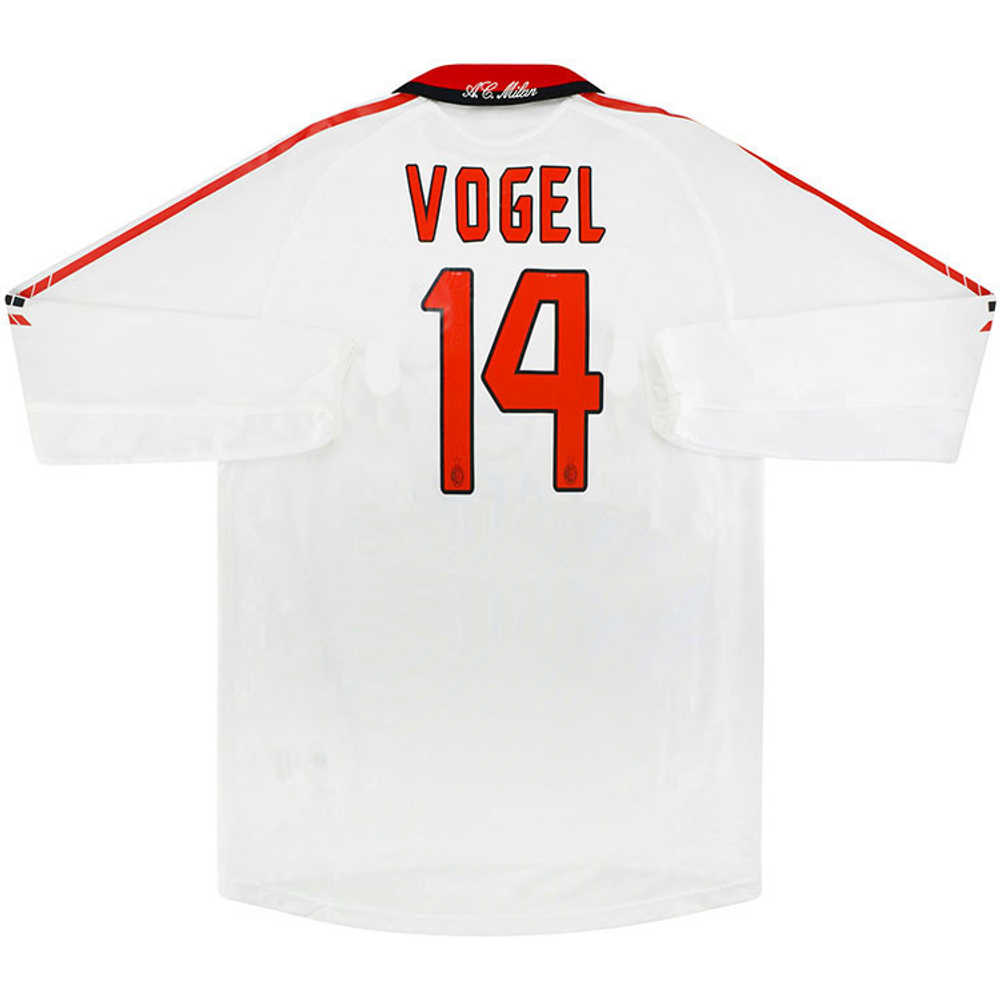 2005-06 AC Milan Player Issue Away L/S Shirt Vogel #14 *As New* S