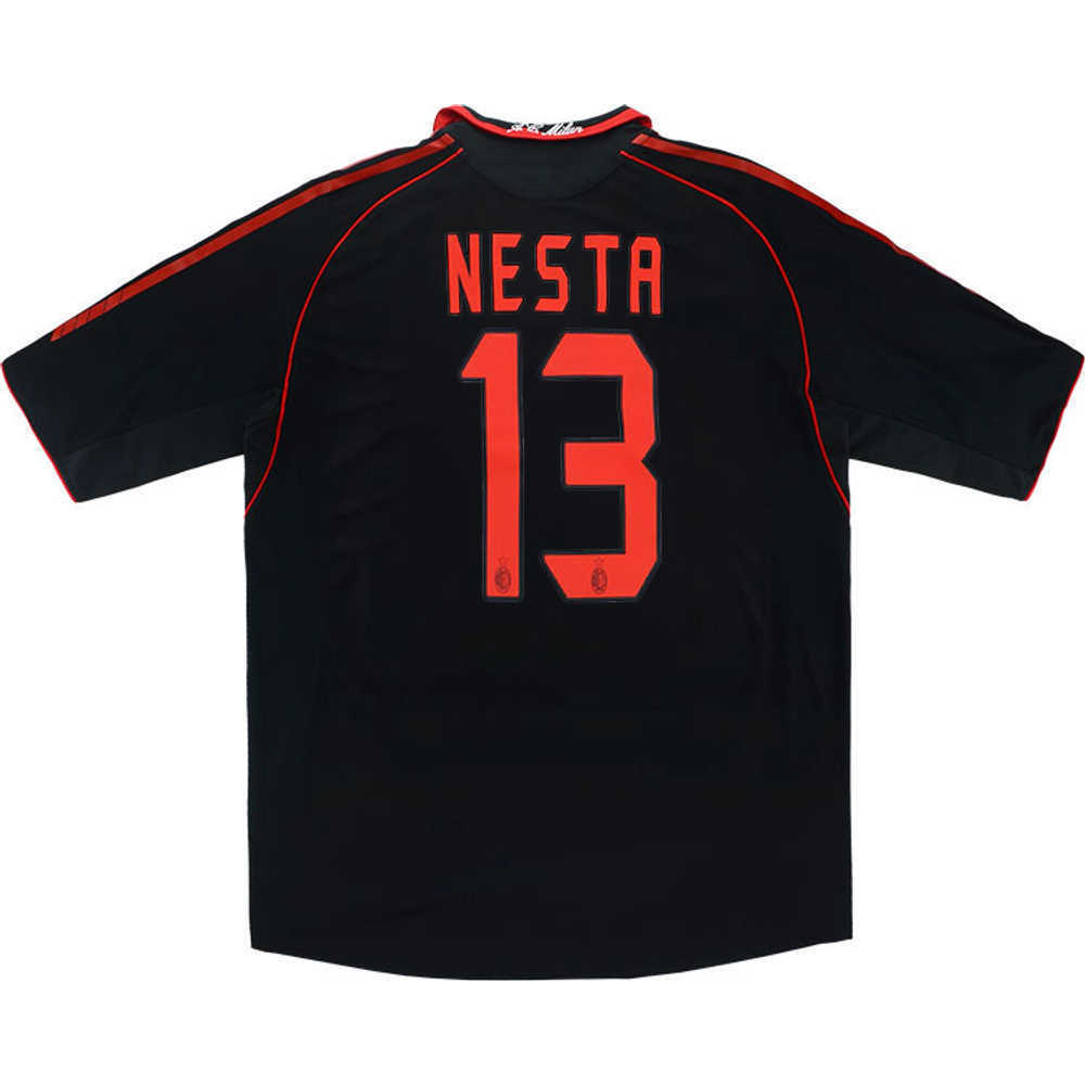 2005-06 AC Milan CL Third Shirt Nesta #13 (Very Good) M
