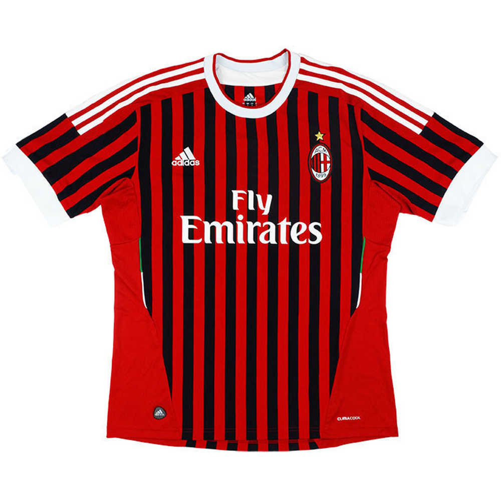 2011-12 AC Milan Home Shirt (Excellent) S