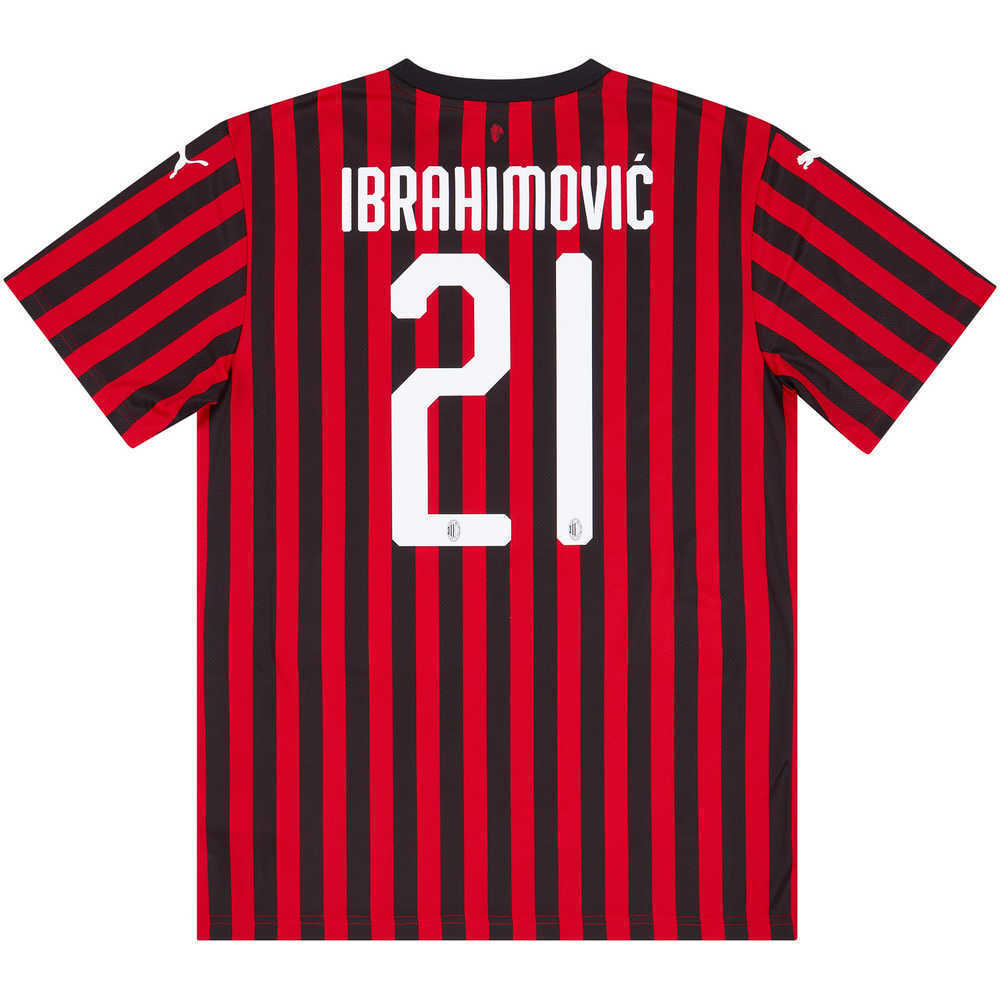 2019-20 AC Milan Home Authentic Shirt Ibrahimović #21 *w/Tags*