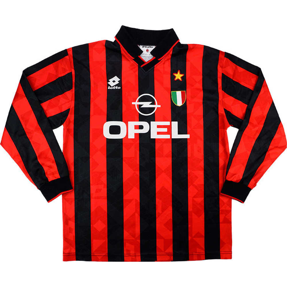1994-95 AC Milan Home L/S Shirt (Excellent) XL