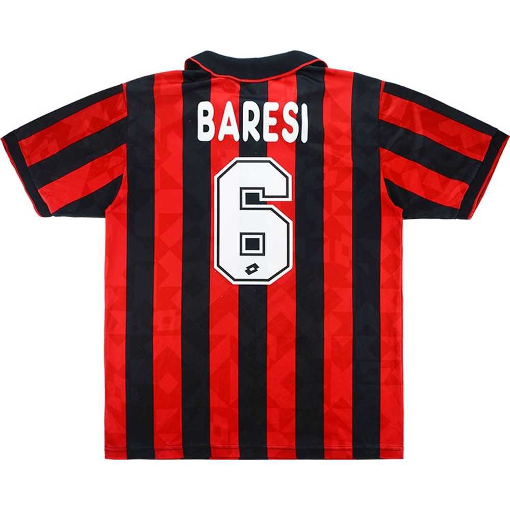 1995-96 AC Milan Home Shirt Baresi #6 (Very Good) L