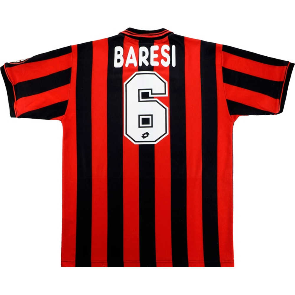 1996-97 AC Milan Home Shirt Baresi #6 (Excellent) XL