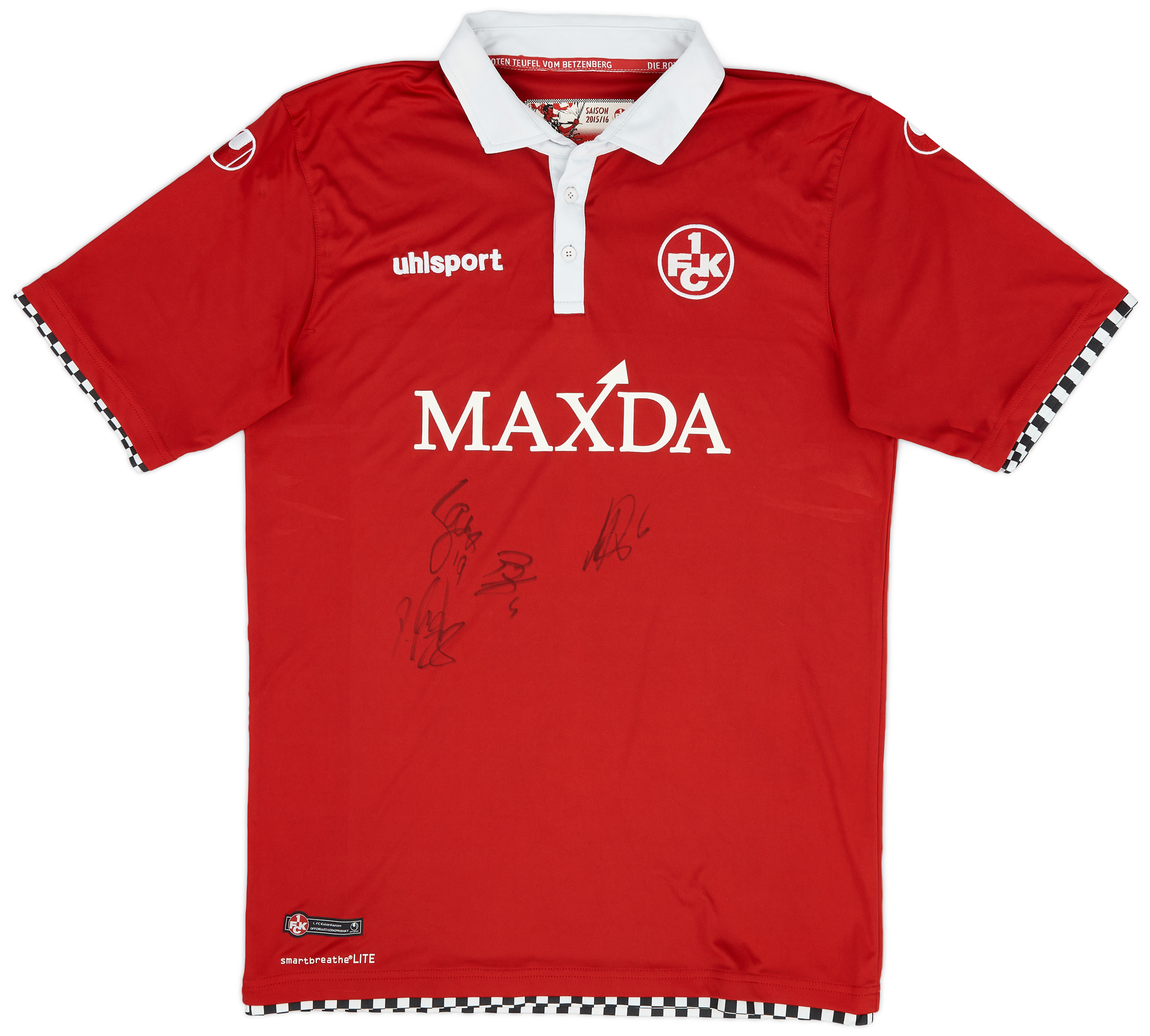2015-16 Kaiserslautern Signed Home Shirt - 8/10 - ()
