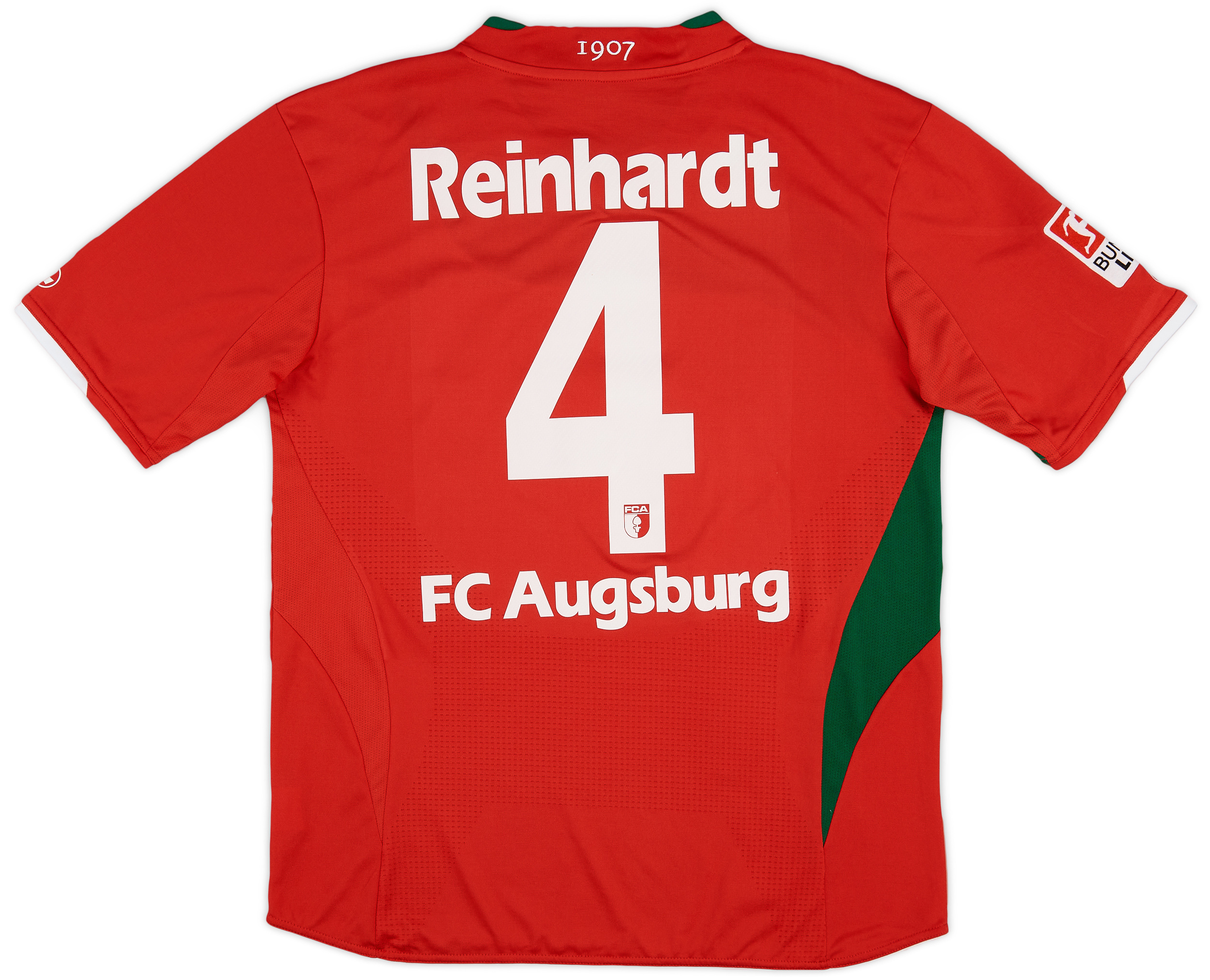 2010-11 Augsburg Away Shirt Reinhardt #4 - 9/10 - ()