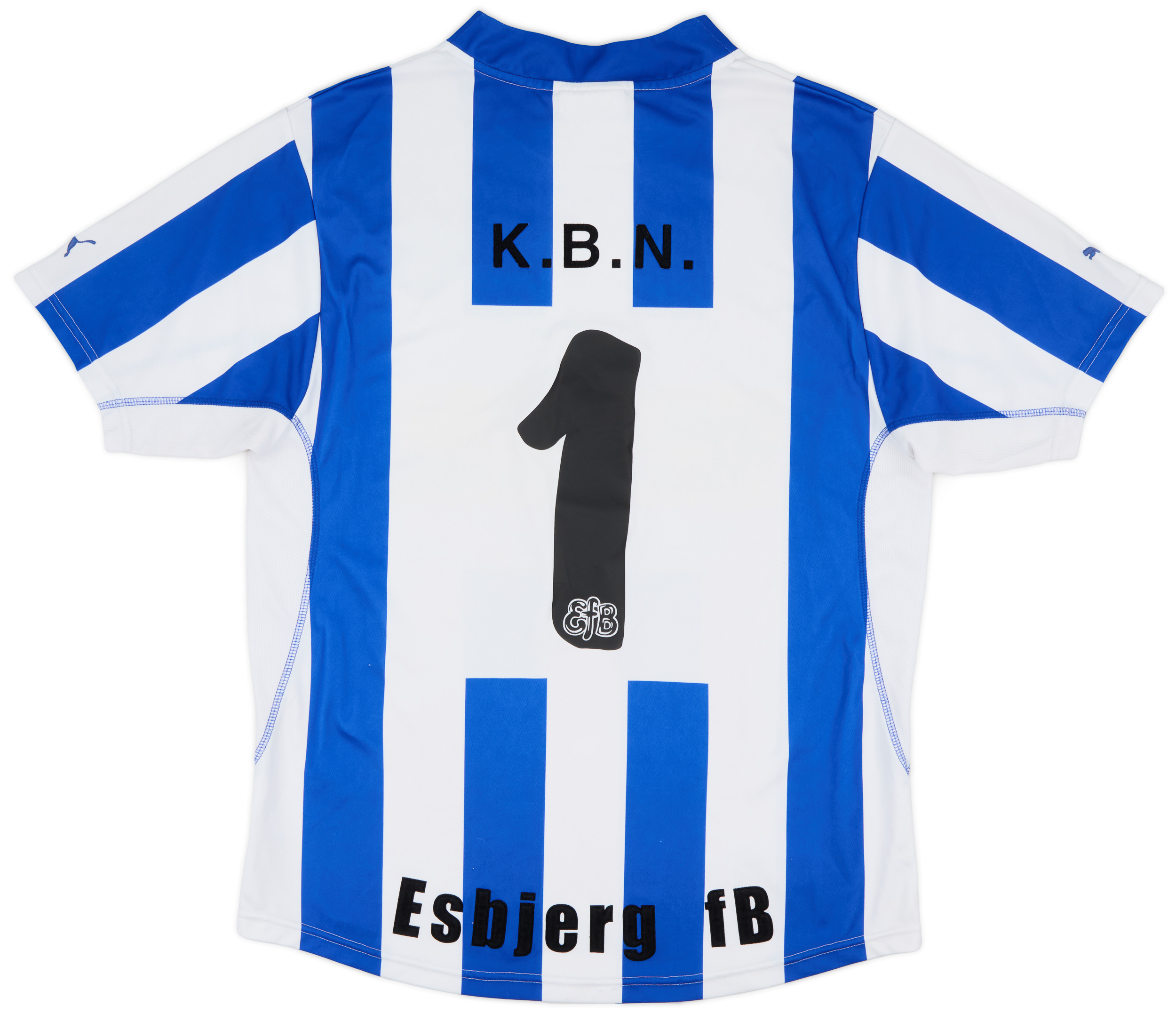 2003-04 Esbjerg Home Shirt K.B.N. #1 - 7/10 - ()