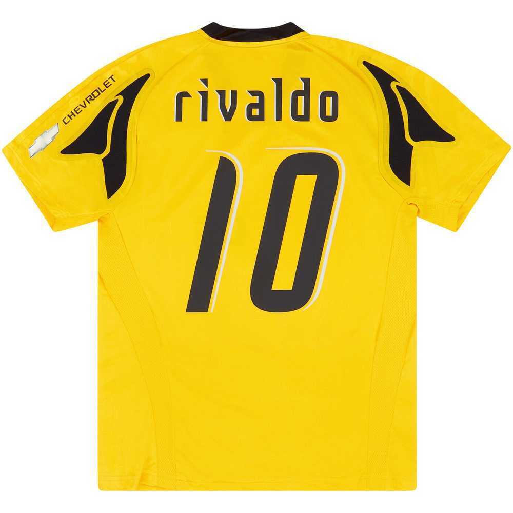 2007-08 AEK Athens Home Shirt Rivaldo #10 (Very Good) S