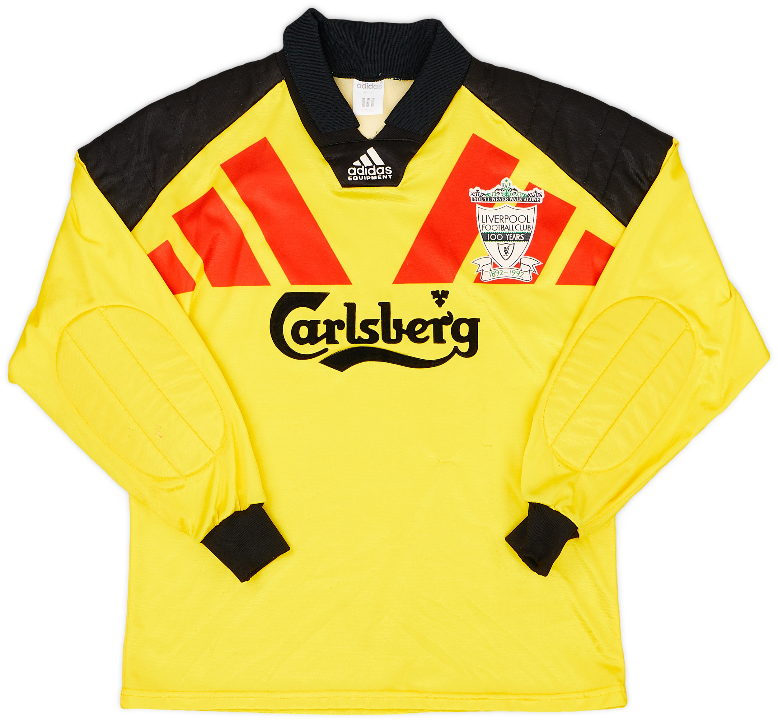 1992-93 Liverpool Yellow GK Shirt - 8/10 - ()