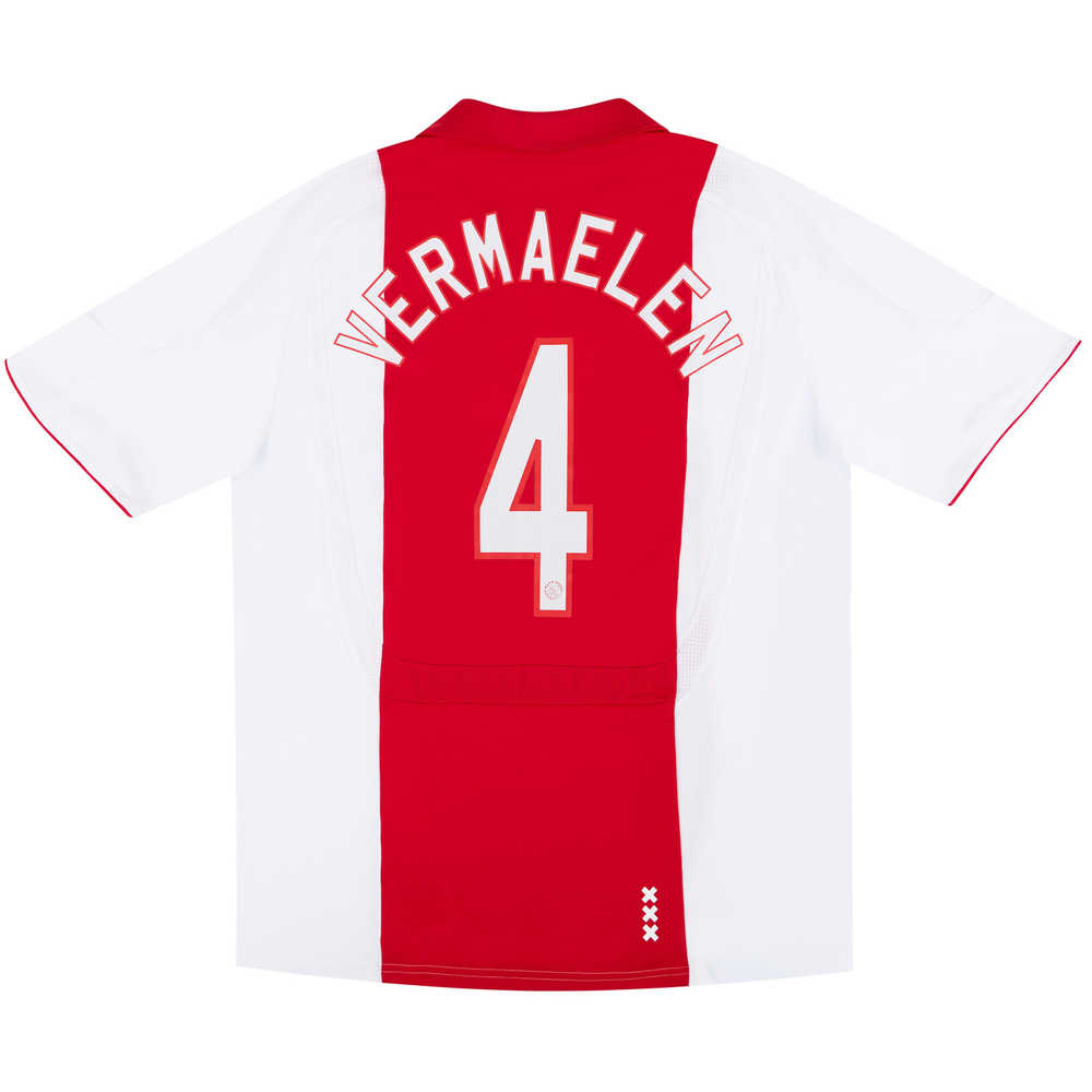 2007-08 Ajax Match Issue Home Shirt Vermaelen #4