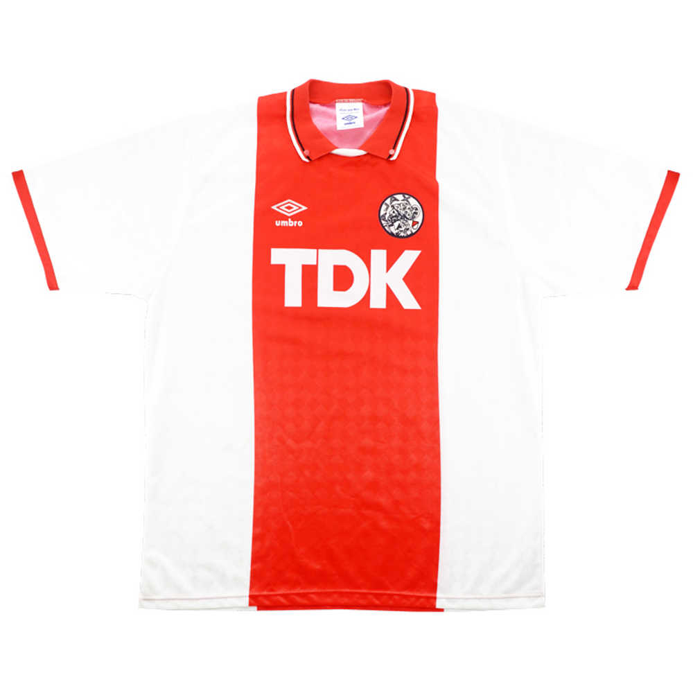 1989-91 Ajax Home Shirt (Very Good) L 