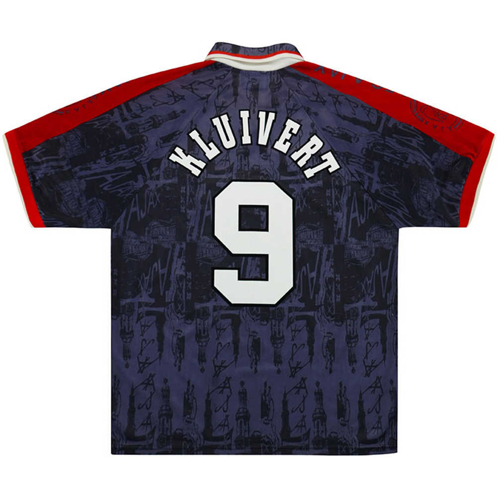 1996-97 Ajax Away Shirt Kluivert #9 (Excellent) M