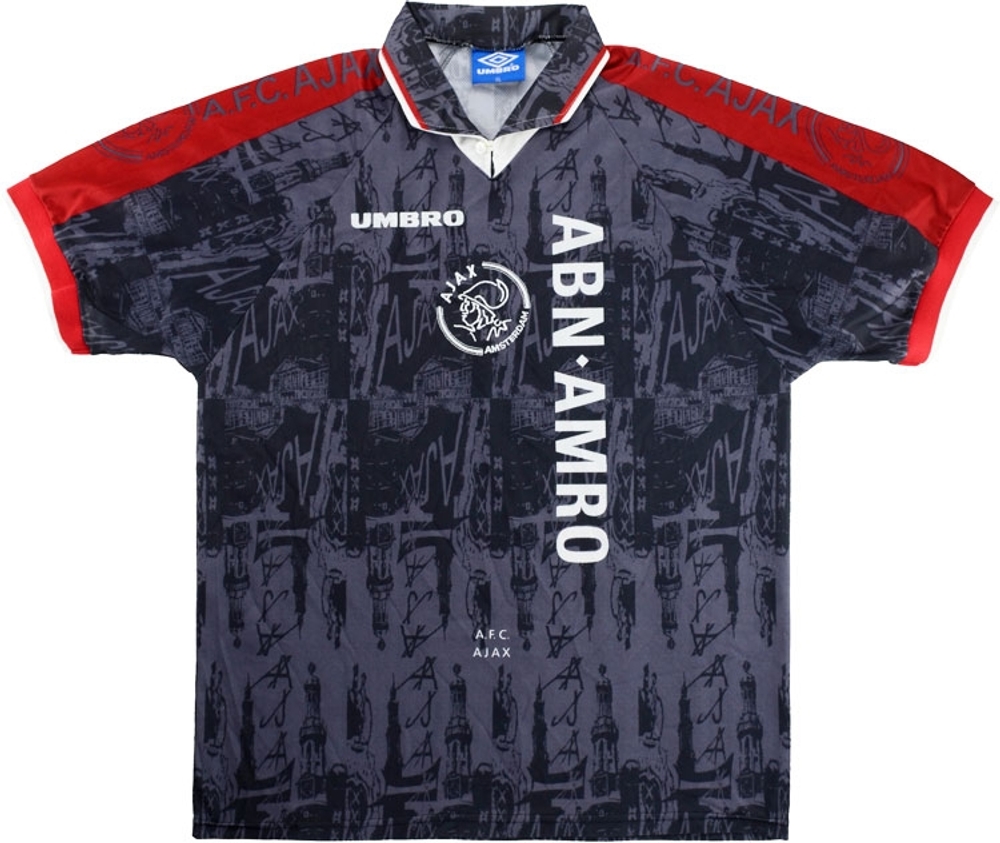 1996-97 Ajax Away Shirt F. de Boer #4 (Excellent) XL