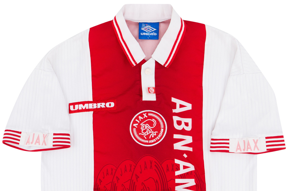 1997-98 Ajax Home Shirt F.De Boer #4 (Excellent) XL
