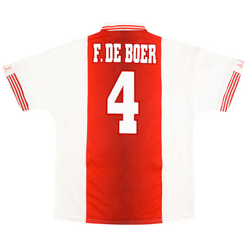 1997-98 Ajax Home Shirt F.De Boer #4 (Excellent) L