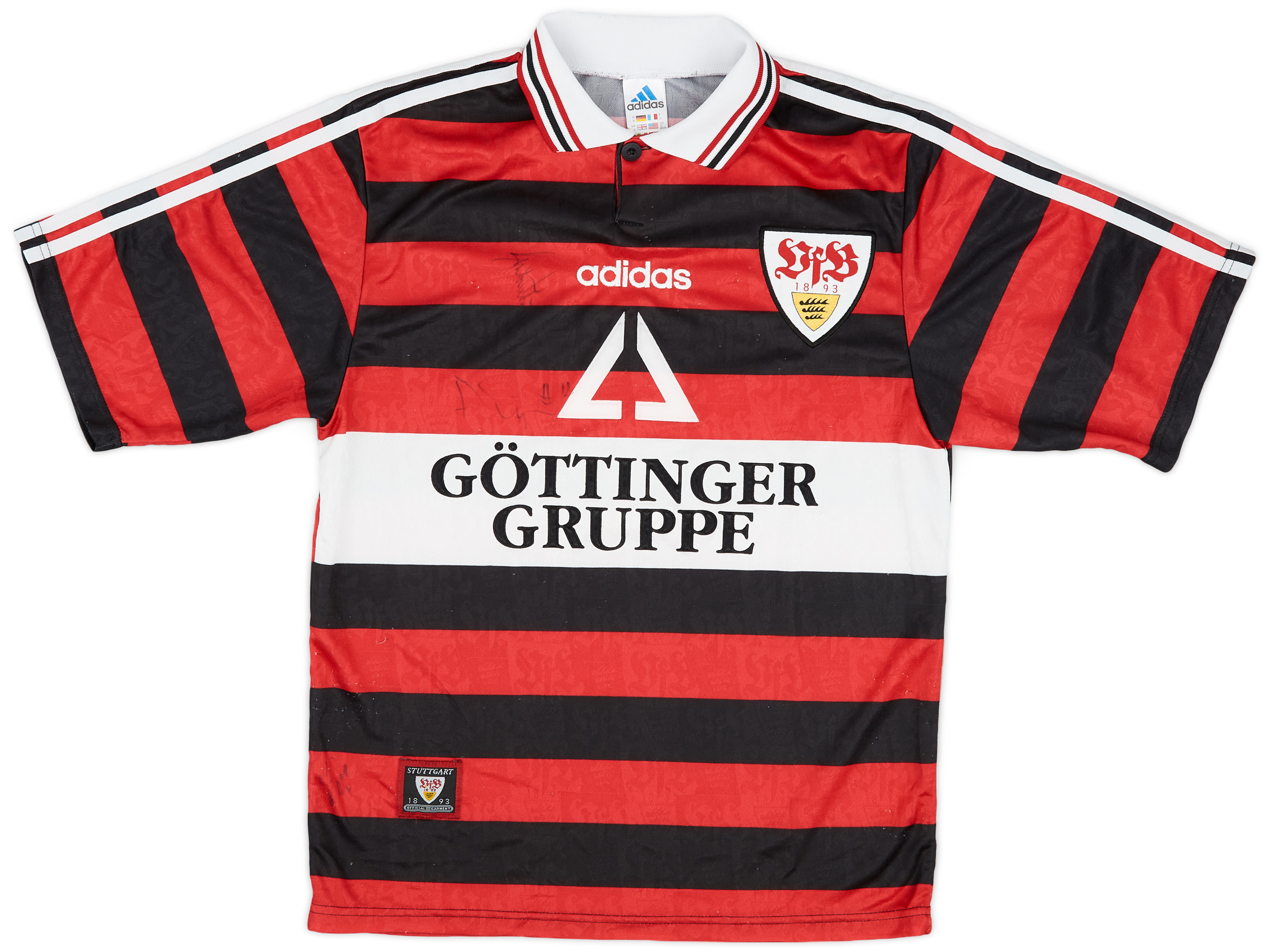 1997-98 Stuttgart Signed Away Shirt - 7/10 - ()