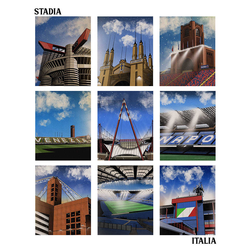 Italian Stadia A2 Print/Poster