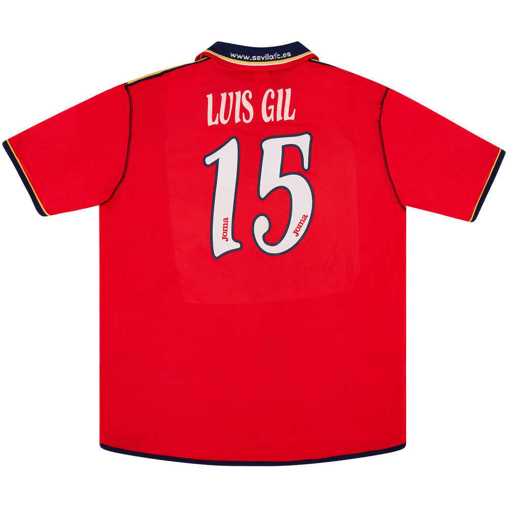 2001-02 Sevilla Match Issue Away Shirt Luis Gil #15 (v Valencia)