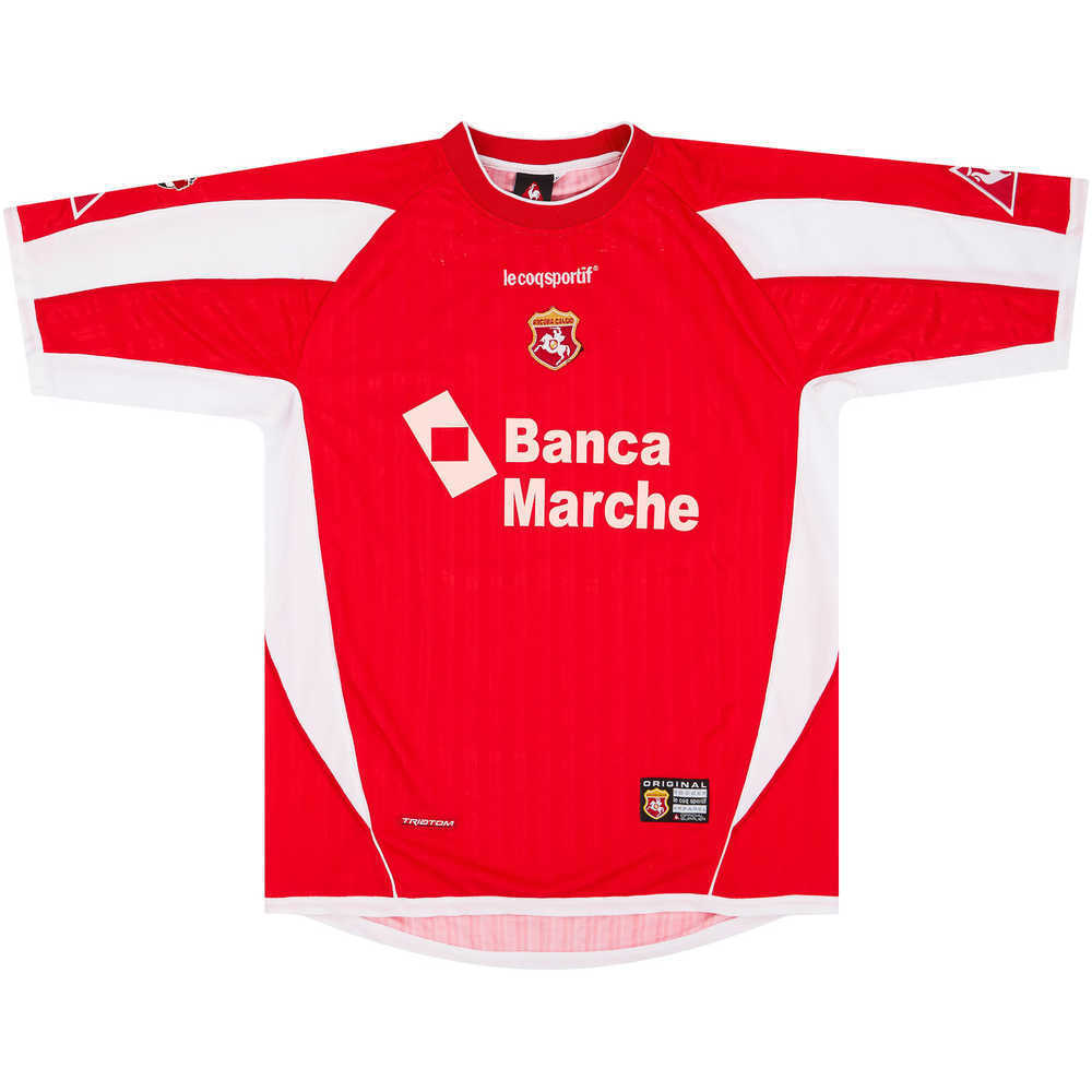 2003-04 Ancona Match Issue Home Shirt Poggi #9