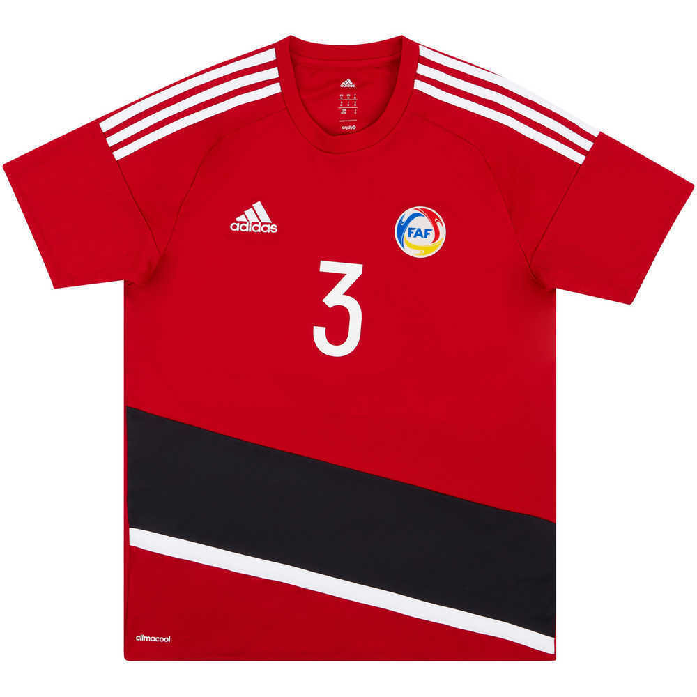 2018 Andorra U-21 Match Worn Home Shirt #3 (Kiko) v Scotland