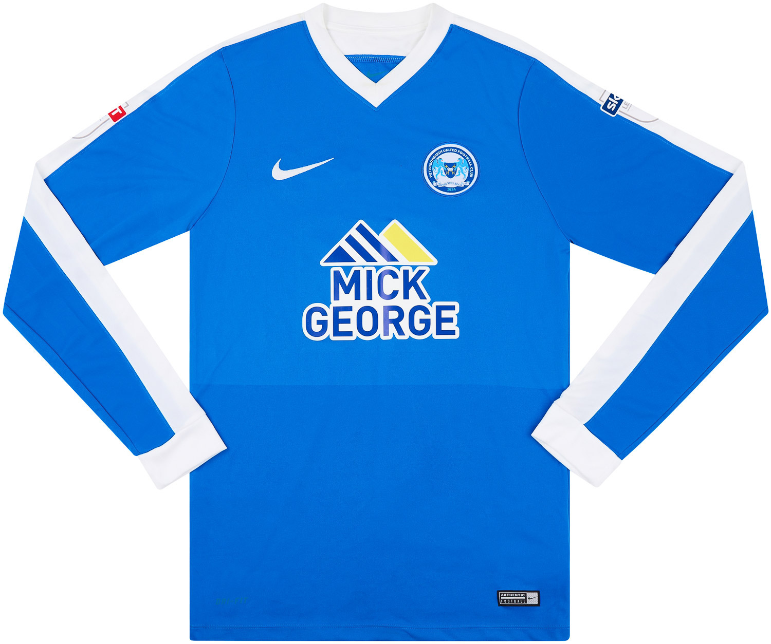 2016-17 Peterborough Match Issue Home Shirt Hughes #3