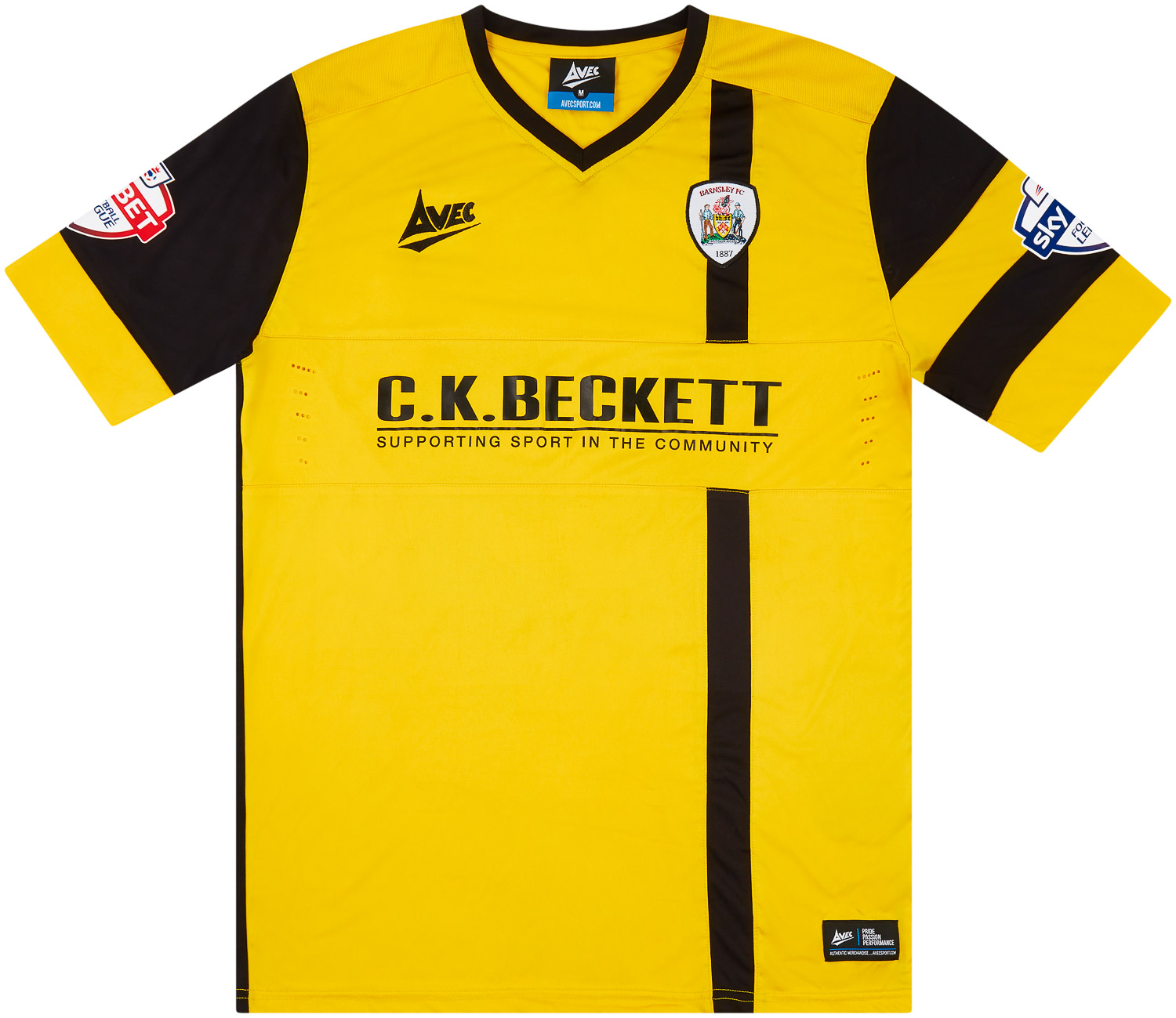 2014-15 Barnsley Match Worn Away Shirt Lita #33 (v Crewe)