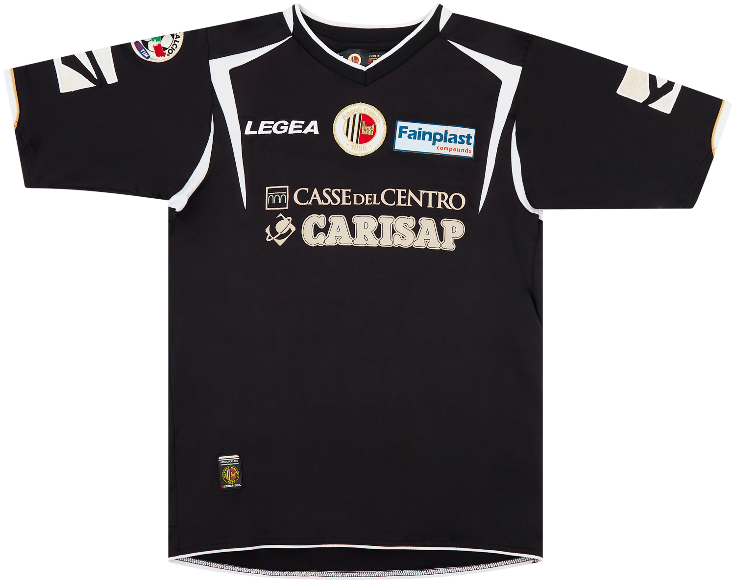 2008-09 Ascoli Match Issue Away Shirt Bellusci #15