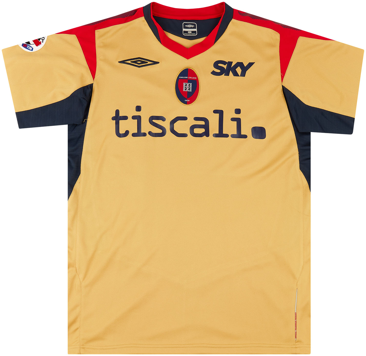 2007-08 Cagliari Match Issue Third Shirt Foggia #10