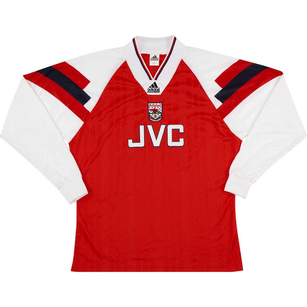 1993-94 Arsenal Match Worn European Cup Winners' Cup Home L/S Shirt #11 (Selley) v PSG