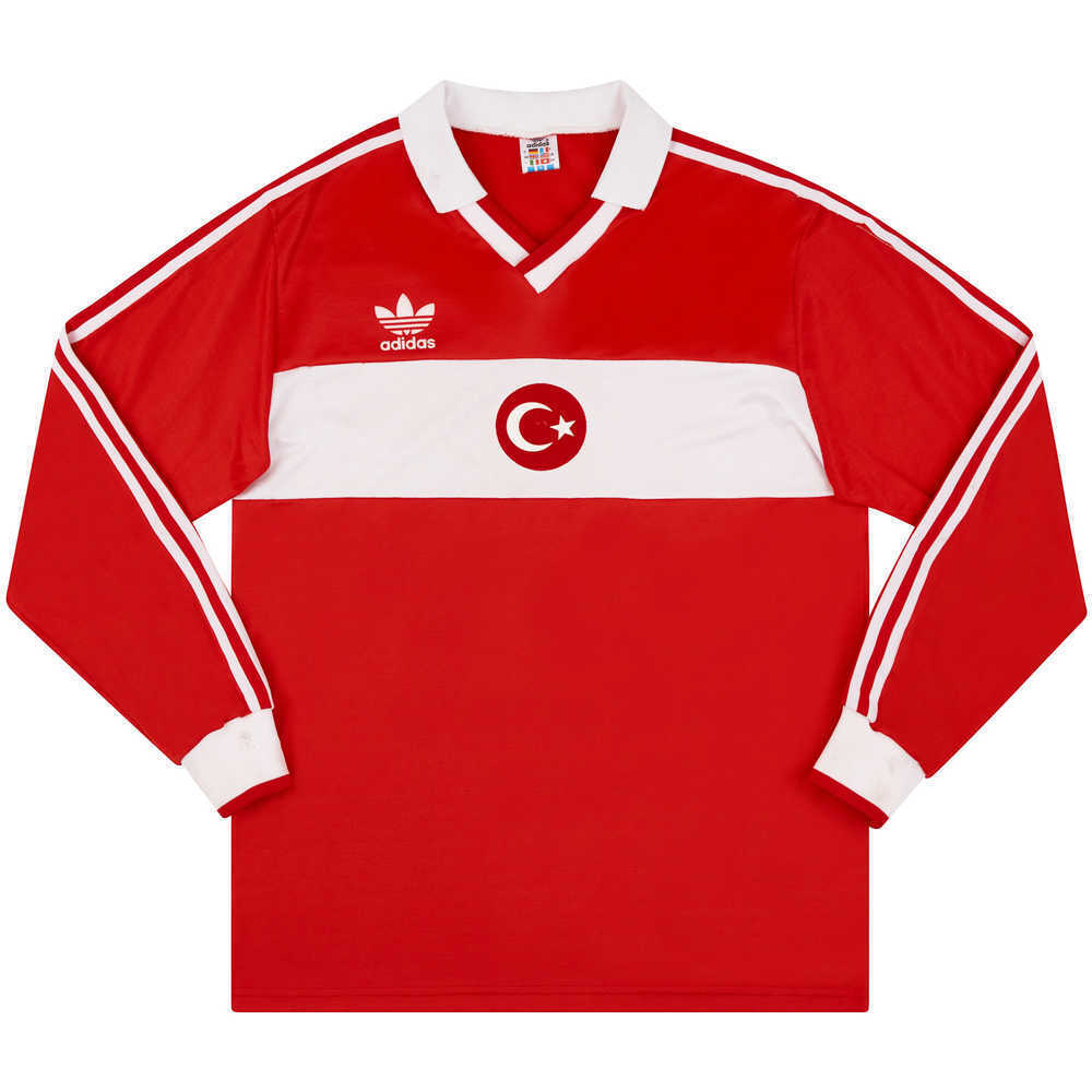 1991 Turkey U-21 Match Worn Away L/S Shirt #9 (Sağlam) v England