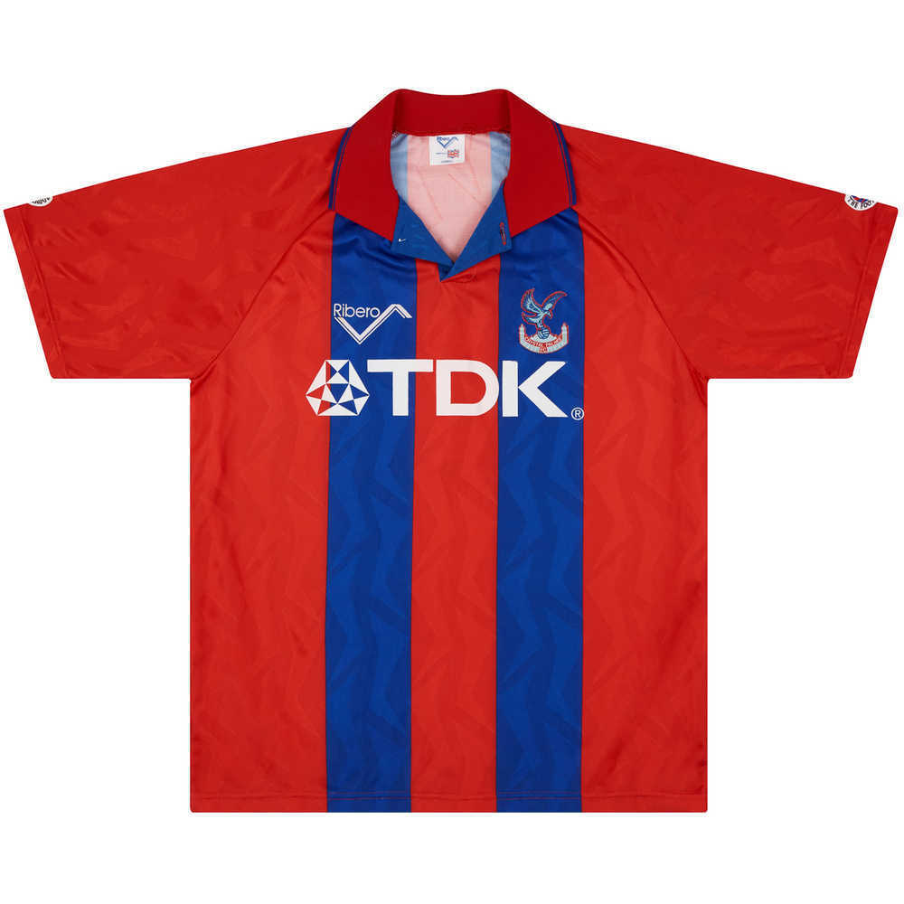 1993-94 Crystal Palace Match Issue Home Shirt #12 (Shaw)