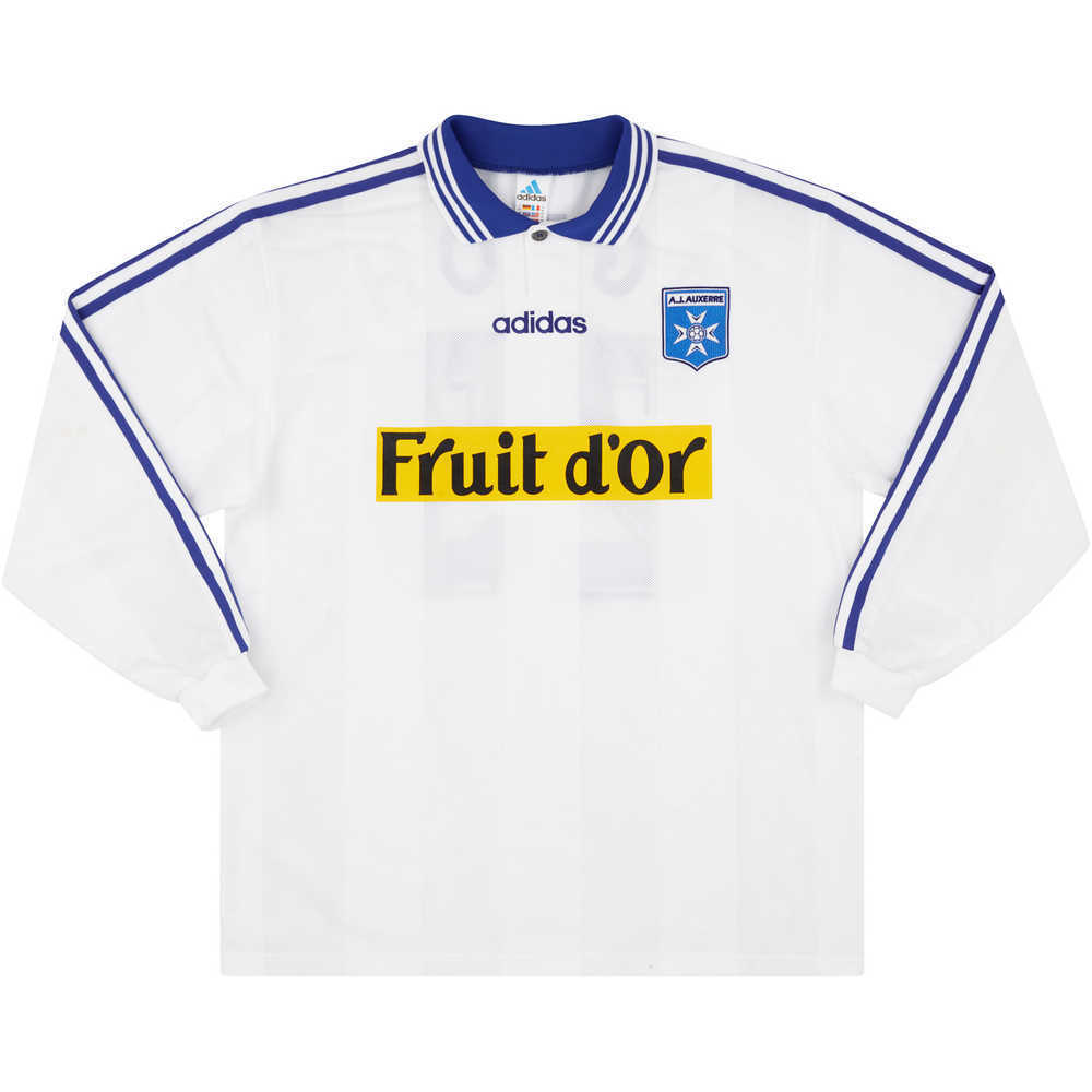1997-98 Auxerre Match Worn UEFA Cup Home L/S Shirt Agboh #29 (v Lazio)
