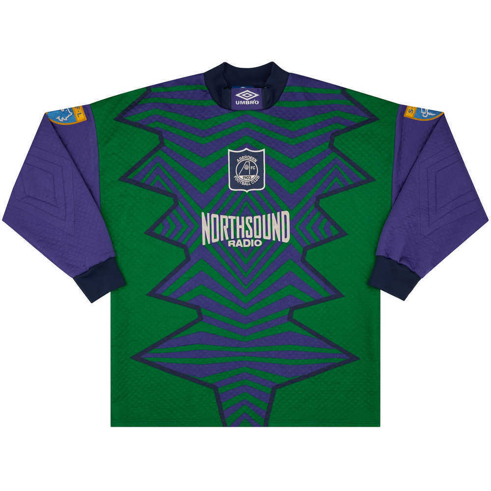 1995-96 Aberdeen Match Issue GK Shirt #13