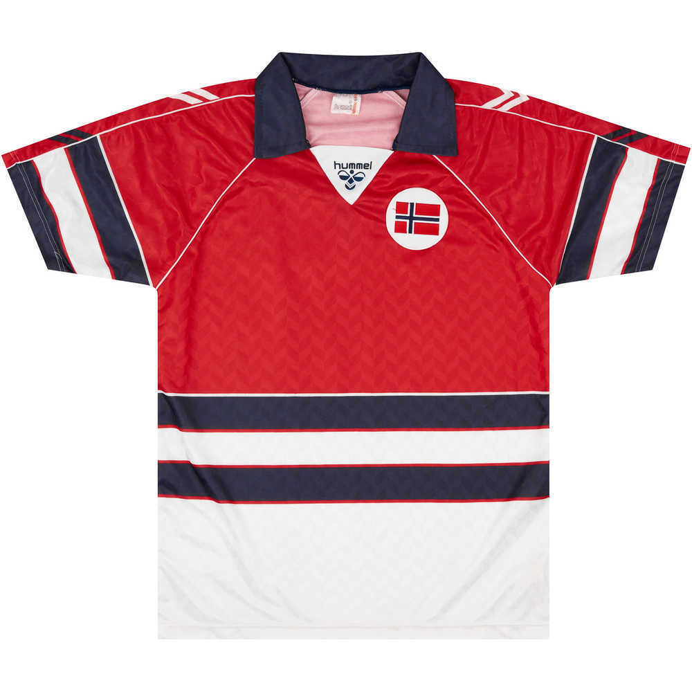 1988 Norway Match Worn Home Shirt #15 (Bachke) v Ireland
