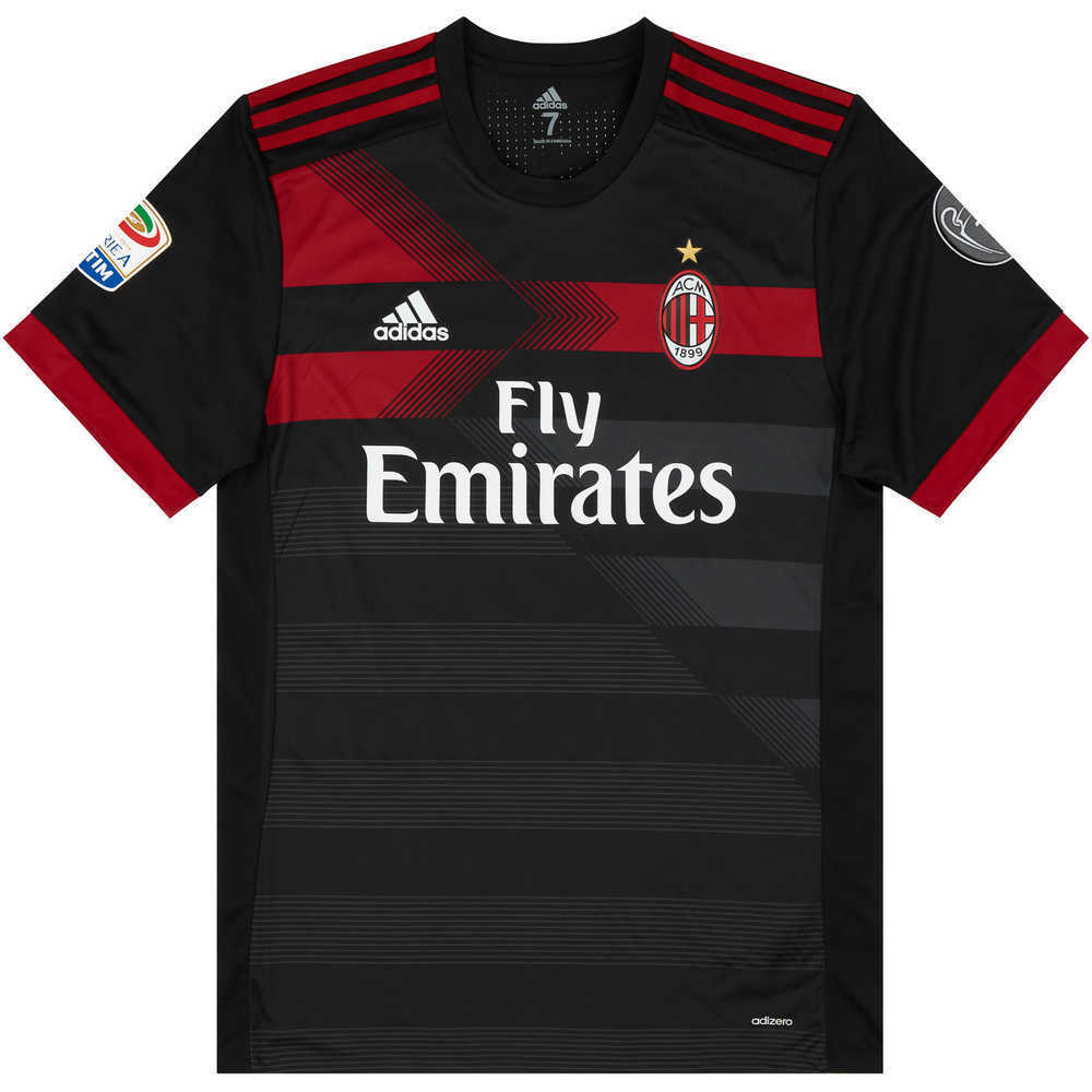 2017-18 AC Milan Match Issue Third Shirt Biglia #21