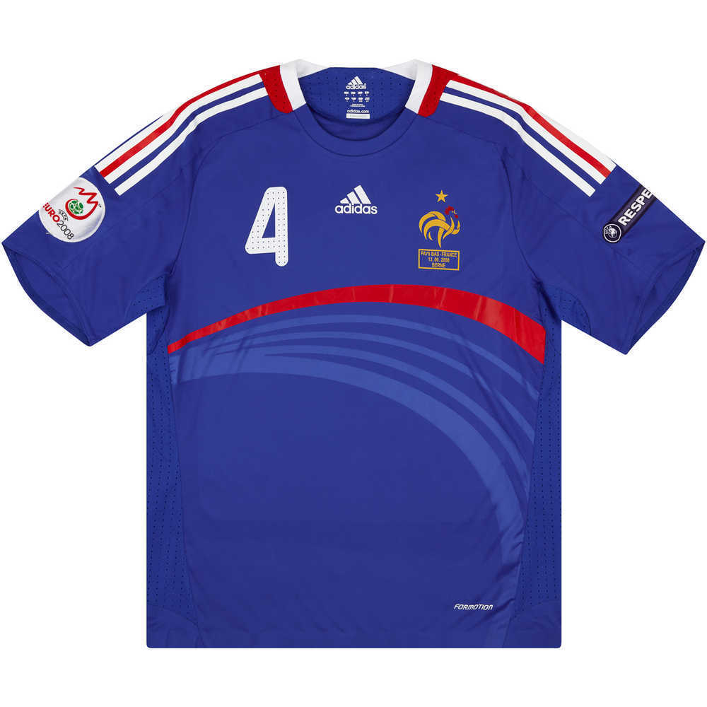 2008 France Match Issue European Championship Home Shirt Flamini #4 (v Holland)