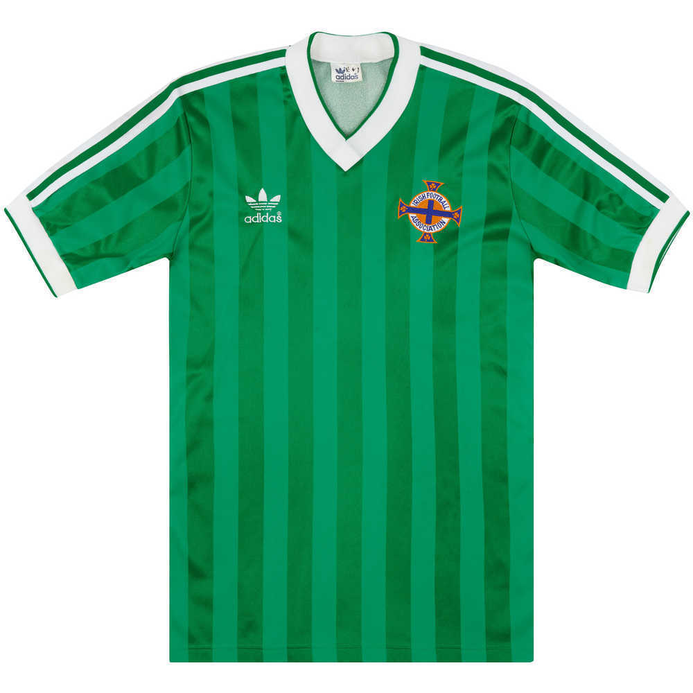 1985 Northern Ireland Match Worn Home Shirt #4 (O'Neill) v England