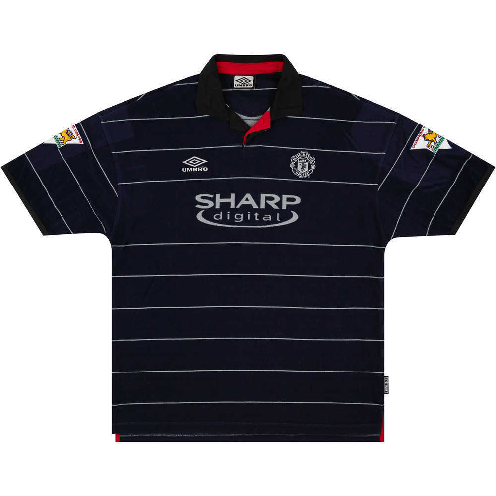 1999-00 Manchester United Match Issue Away Shirt Brown #24