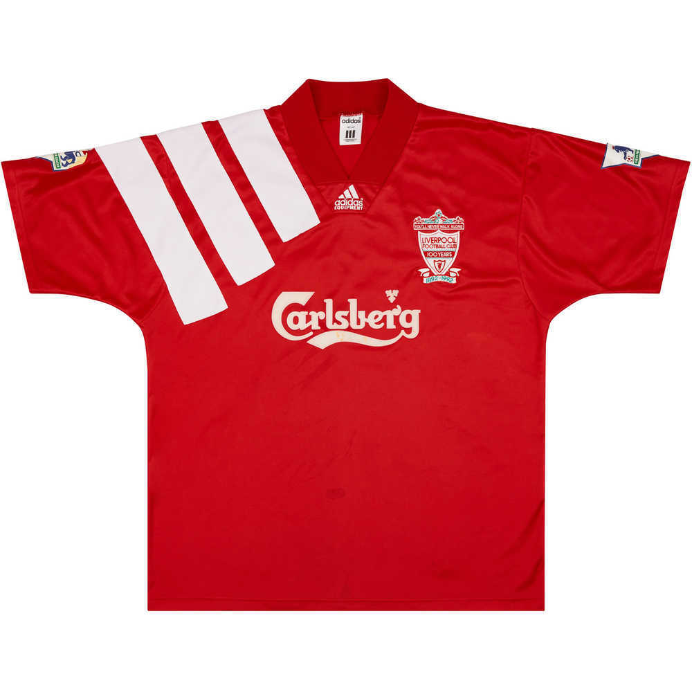 1992-93 Liverpool Match Issue Home Shirt #12
