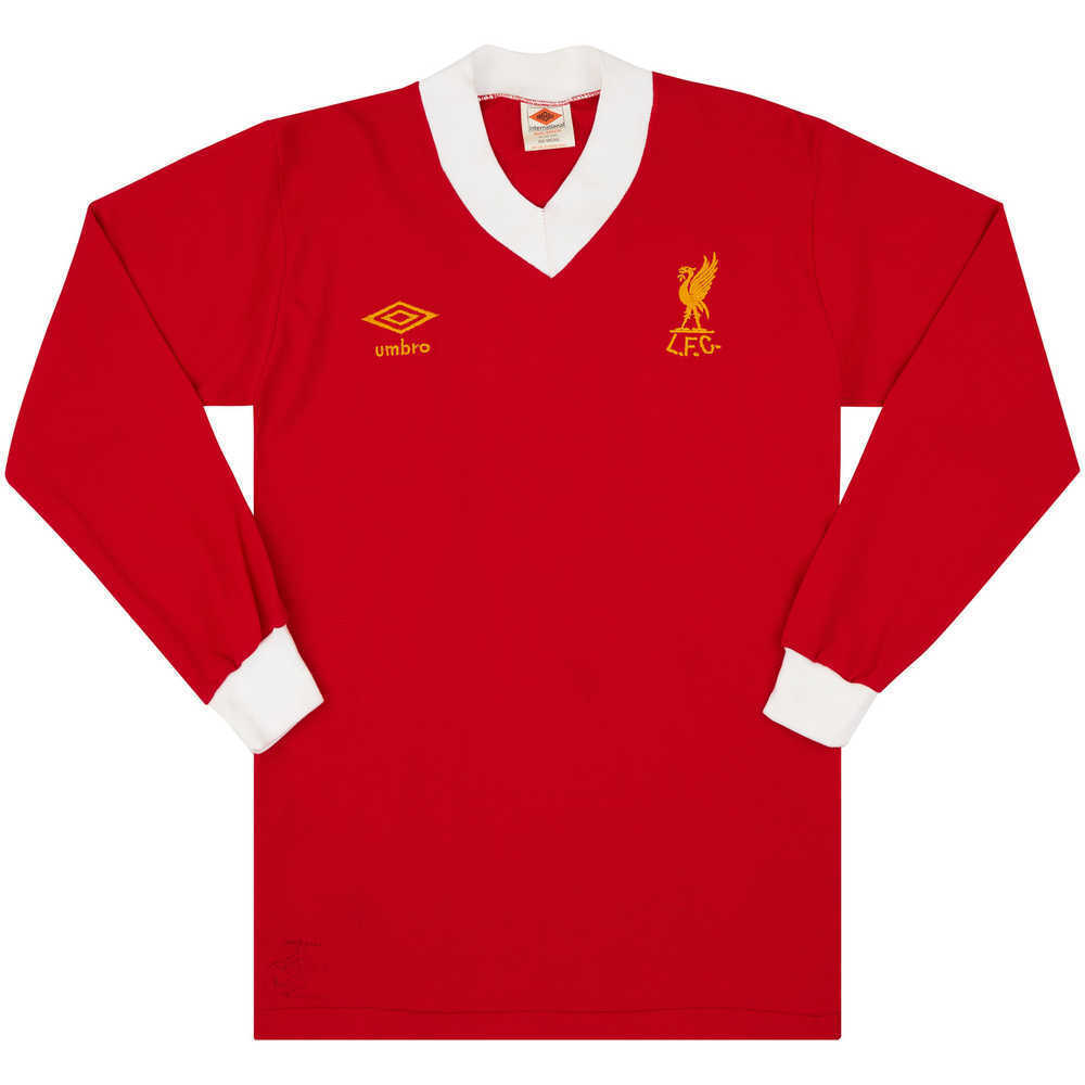1978-82 Liverpool Match Issue Home L/S Shirt #15 (Thompson)