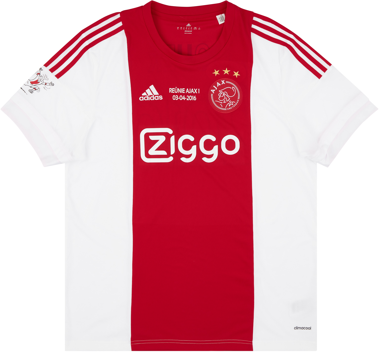 2015-16 Ajax Player Issue 'Reünie' Home Shirt Ooijer 2010 - 10/10 -