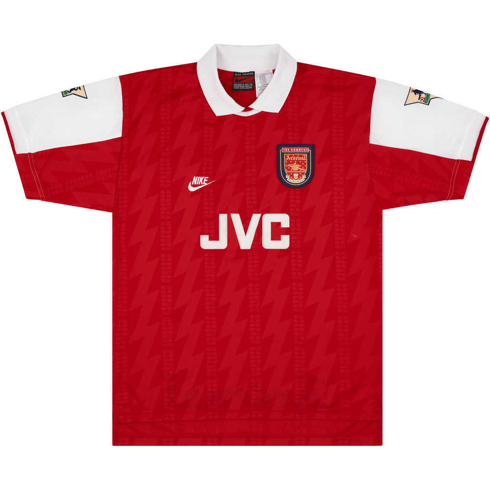1994-95 Arsenal Match Issue Home Shirt Jensen #30