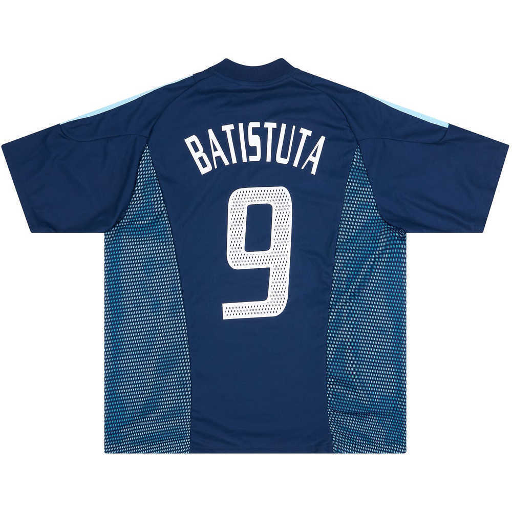 2002-04 Argentina Away Shirt Batistuta #9 (Excellent) L