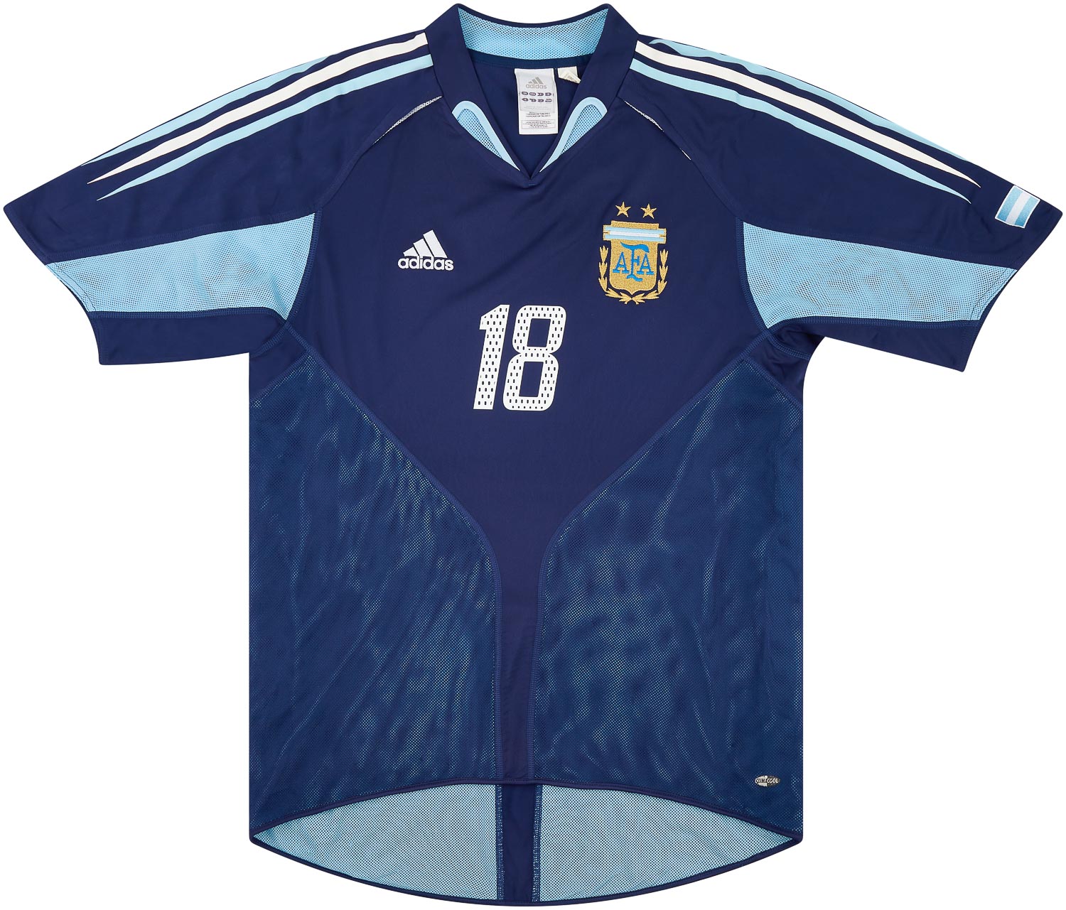 Adidas Messi Argentina 2014 World Cup Final Away Soccer Jersey Shirt L SKU#G75187