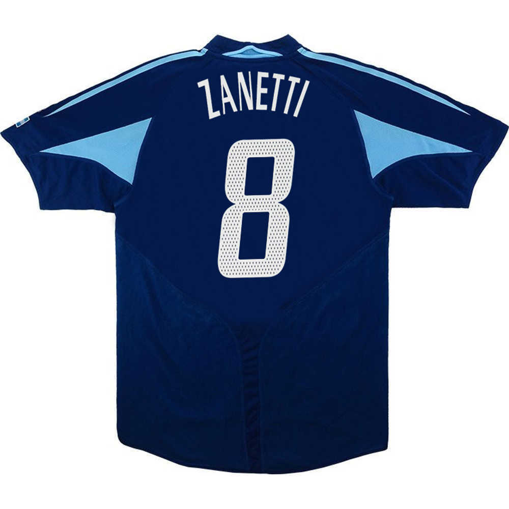 2004-05 Argentina Away Shirt Zanetti #8 (Excellent) L