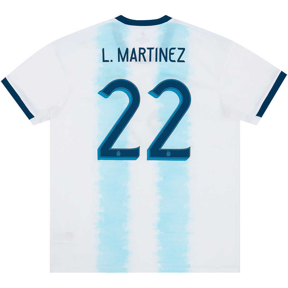 2019-20 Argentina Home Shirt L.Martinez #22 (Excellent) XL