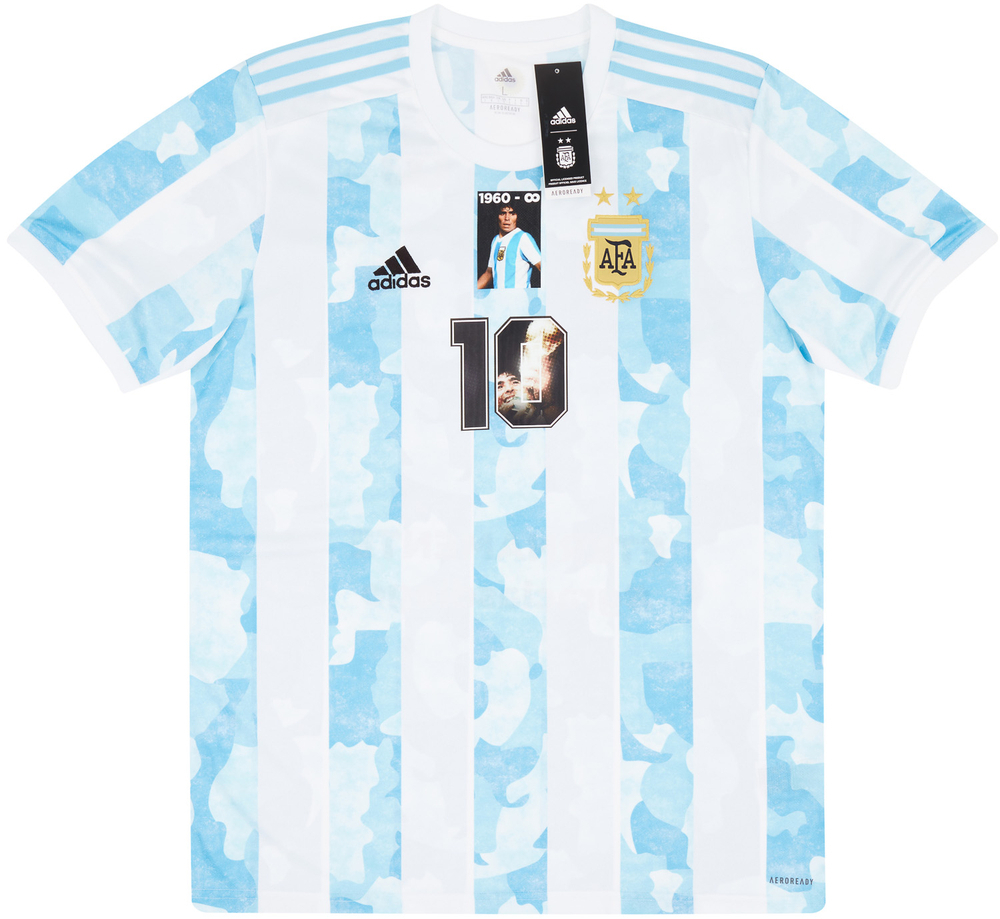 2020-22 Argentina Special Edition Home Shirt Maradona #10 *BNIB*-Argentina Legends Dazzling Designs