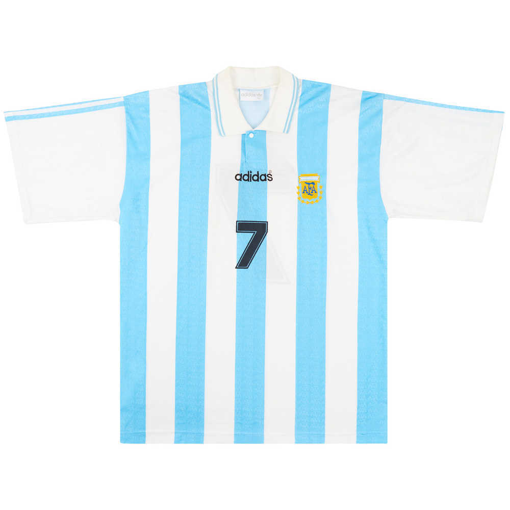 1994-95 Argentina Match Issue Home Shirt #7 (Balbo)