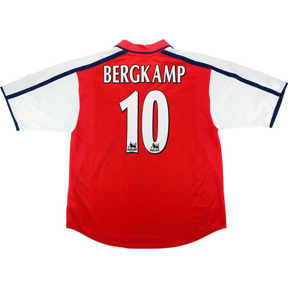 2000-02 Arsenal Home Shirt Bergkamp #10 (Excellent) XXL