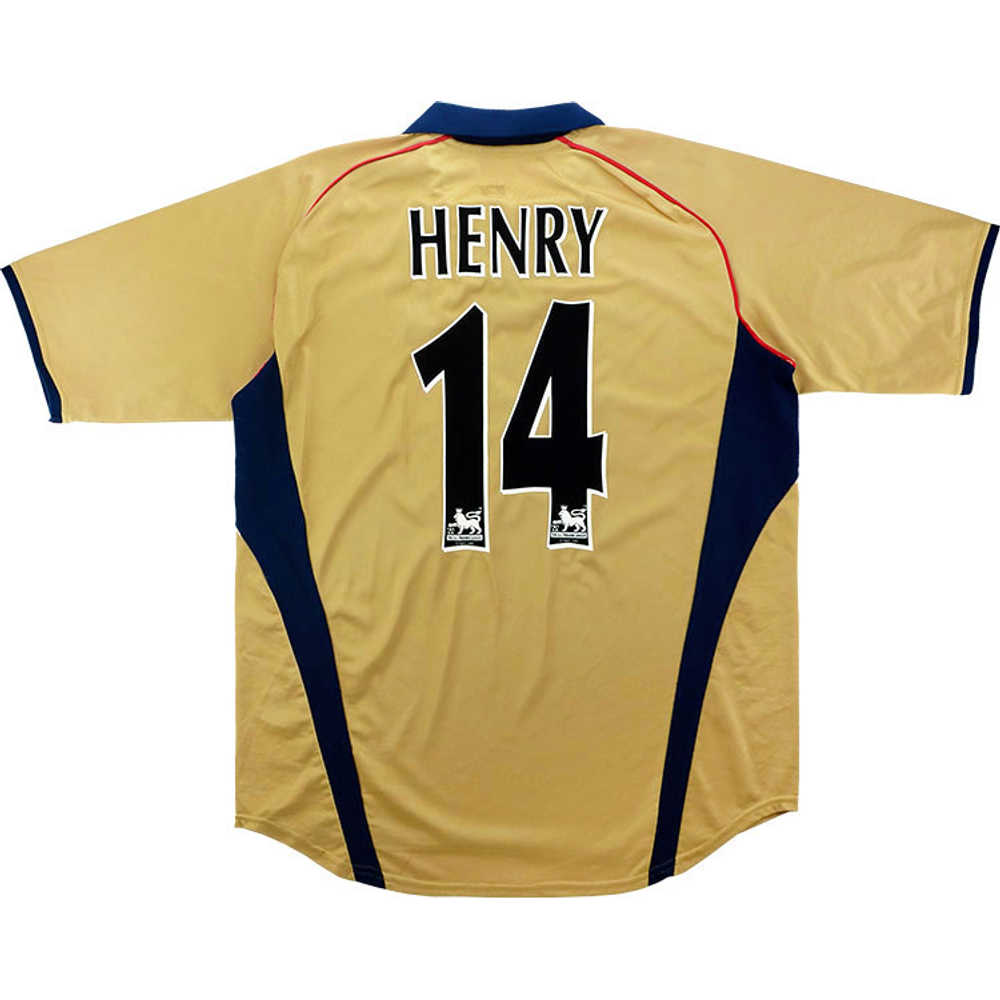 2001-02 Arsenal Away Shirt Henry #14 (Excellent) L
