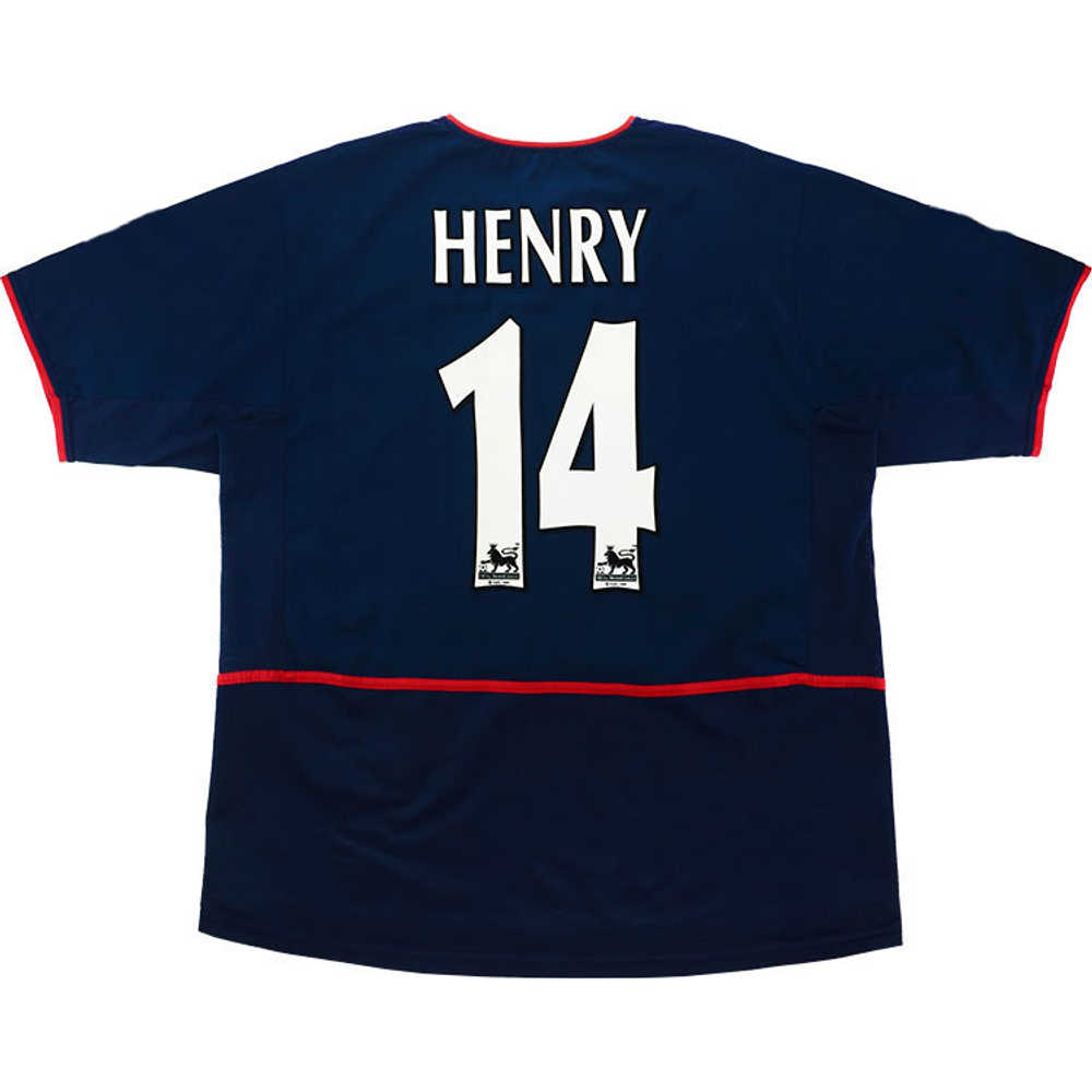 2002-04 Arsenal Away Shirt Henry #14 (Excellent) XL
